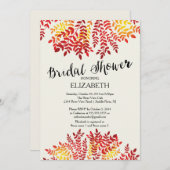 紅葉カラフルブライダルシャワー招待 招待状 (正面/裏面)