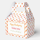 紅葉カラフル感謝祭ディナーパーティー フェイバーボックス (裏面)