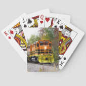 紅葉カラフル気動車列車 トランプ (裏面)