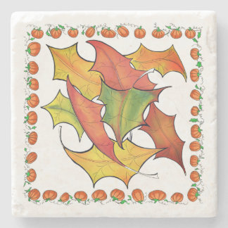 紅葉カラフル秋 ストーンコースター