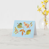 紅葉カード カード (黄色い花)