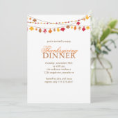 紅葉ガーランド感謝祭ディナー 招待状 (スタンド正面)