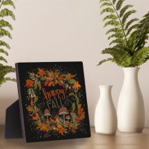 紅葉キノコかわいらしハッピー秋