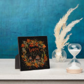 紅葉キノコかわいらしハッピー秋 フォトプラーク (インサイチュ)