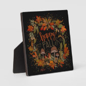 紅葉キノコかわいらしハッピー秋 フォトプラーク (正面)