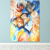 紅葉キャンバス絵画印刷 –  キャンバスプリント (インサイチュ (ウッドフロア))