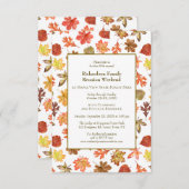 紅葉キャンピングファミリー懇親会ジャンボリーBBQ 招待状 (正面/裏面)