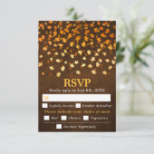 紅葉グランジス結婚・ブラウンの食事 出欠カード (スタンド正面)