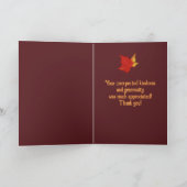 紅葉グリーティングカード カード (内部)