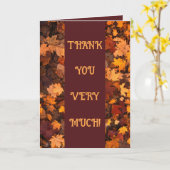 紅葉グリーティングカード カード (黄色い花)