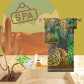 紅葉グリーン、ブラウン、サビ、スモークグレー バスタオルセット