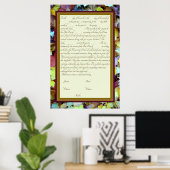 紅葉ケトゥバカナダ改革文字 ポスター (ホームオフィス)