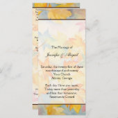 紅葉ゲイ結婚式 プログラム (正面/裏面)