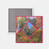 紅葉コラージュ マグネット (正面/裏面)