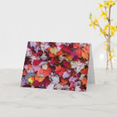 紅葉コレクション#9カード カード (黄色い花)