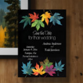 紅葉コントラスト結婚ブラック セーブザデート