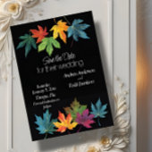 紅葉コントラスト結婚ブラック セーブザデート