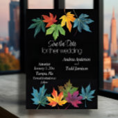 紅葉コントラスト結婚ブラック セーブザデート