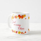 紅葉コーヒーマグ コーヒーマグカップ (正面左)