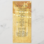 紅葉ゴールデン秋素朴ウッズ計画 プログラム (裏面)