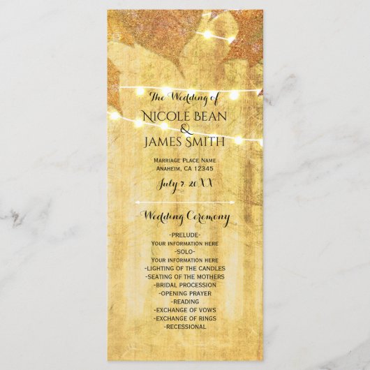 紅葉ゴールデン秋素朴ウッズ計画 プログラム (正面)