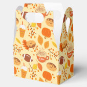 紅葉サッカーとカボチャのスパイスパターン フェイバーボックス (オープン)