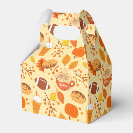 紅葉サッカーとカボチャのスパイスパターン フェイバーボックス