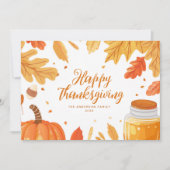 紅葉サンクスギビングのホリデーカード シーズンカード (正面)