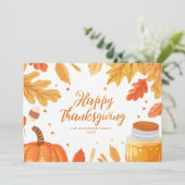 紅葉サンクスギビングのホリデーカード シーズンカード (スタンド正面)