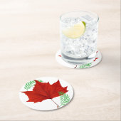 紅葉シダ ラウンドペーパーコースター (インサイチュ)