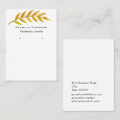 紅葉シックブティックジュエリーイヤリングディスプレイ 名刺 (正面/裏面)