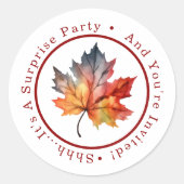 紅葉シッ…サプライズパーティーだ ラウンドシール (正面)