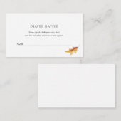 紅葉シャワー用おむつラッフルチケット エンクロージャーカード (正面/裏面)