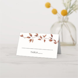 紅葉シンプルズ結婚アンパサンド・モノグラム プレイスカード