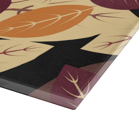 紅葉シンプルダーク カッティングボード (角)