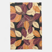 紅葉シンプルダーク キッチンタオル (縦)