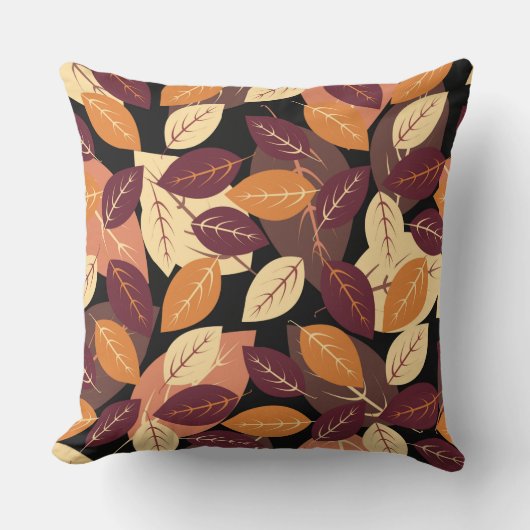 紅葉シンプルダーク クッション (正面)