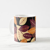 紅葉シンプルダーク コーヒーマグカップ (正面左)