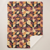 紅葉シンプルダーク シェルパブランケット (正面)