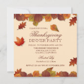 紅葉シンプル感謝祭 | 招待状 (裏面)