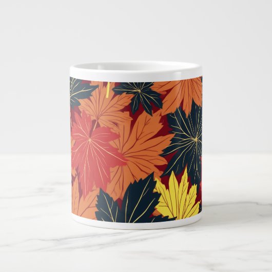 紅葉ジャイアントコーヒーマグ ジャンボコーヒーマグカップ (正面)