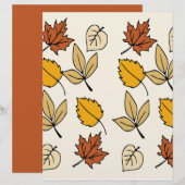 紅葉スクラップブック紙 (正面/裏面)