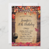 紅葉ストリングライツワインバースデーパーティー 招待状 (正面)