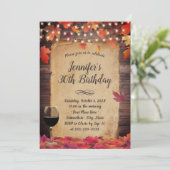 紅葉ストリングライツワインバースデーパーティー 招待状 (スタンド正面)