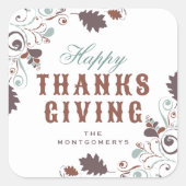紅葉スワーズサンクスギビングホリデーパーティー スクエアシール (正面)