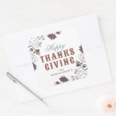 紅葉スワーズサンクスギビングホリデーパーティー スクエアシール (封筒)