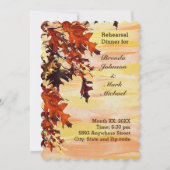 紅葉スワールカラーリハーサルディナー招待状 招待状 (正面)