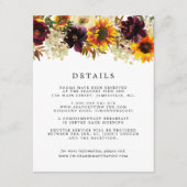 紅葉ス結婚ンフラワーズゲスト詳細エンクロージャ エンクロージャーカード (正面)