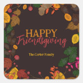 紅葉ズアコーンズベリーハッピーフレンドシップ スクエアシール (正面)