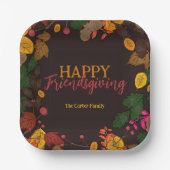 紅葉ズアコーンズベリーフレンドリディナー ペーパープレート (正面)